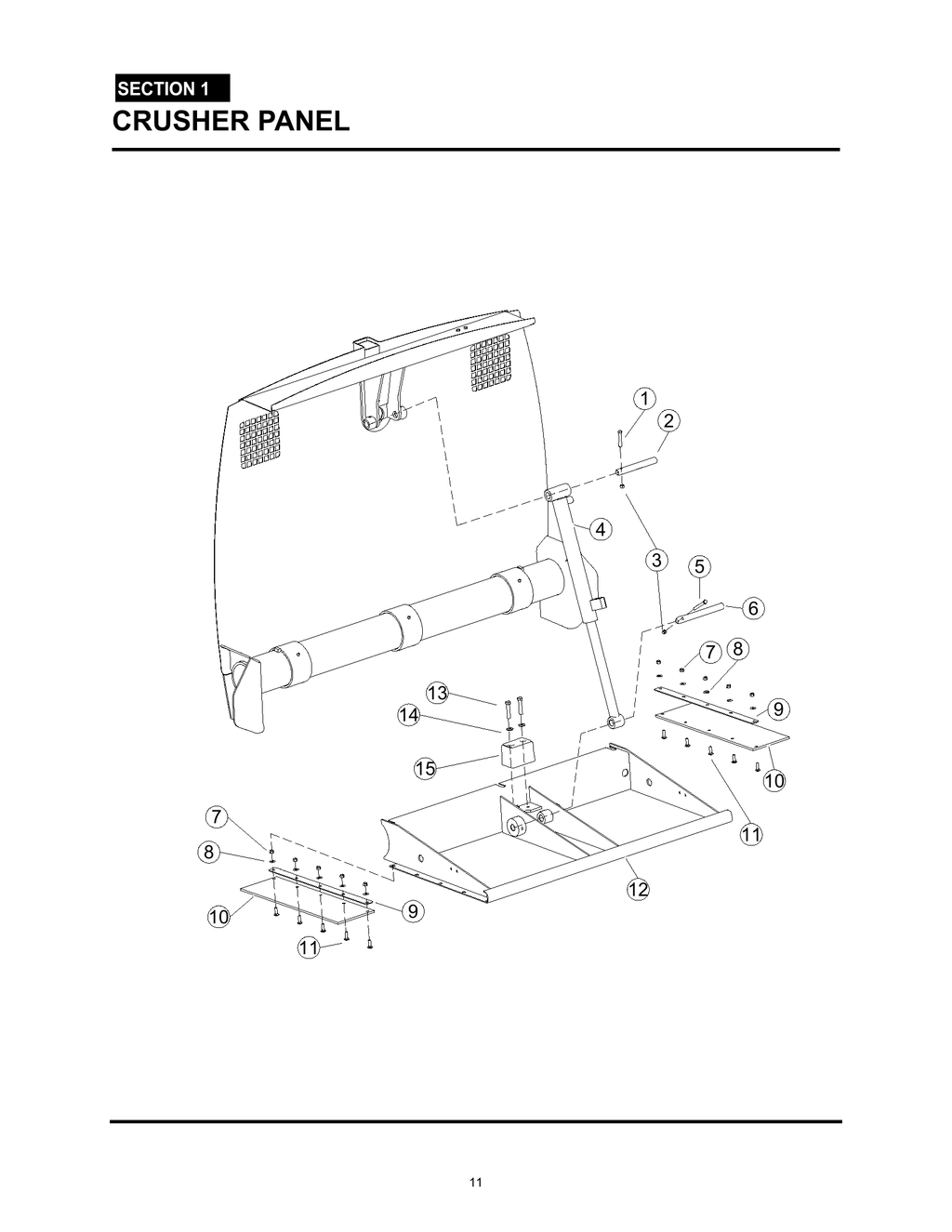 MiniMax - PG 011 - Section 1 - CRUSHER PANEL