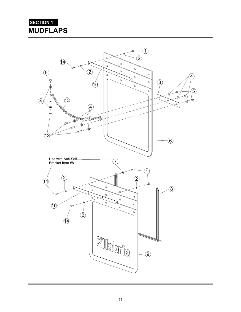 MiniMax - PG 023 - Section 1 - MUDFLAPS