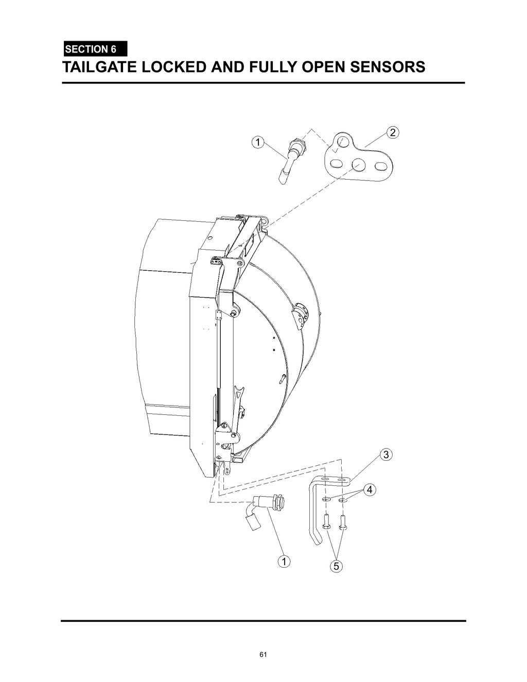 MiniMax - PG 061 - Section 6 - TAILGATE LOCKED AND FULLY OPEN SENSORS