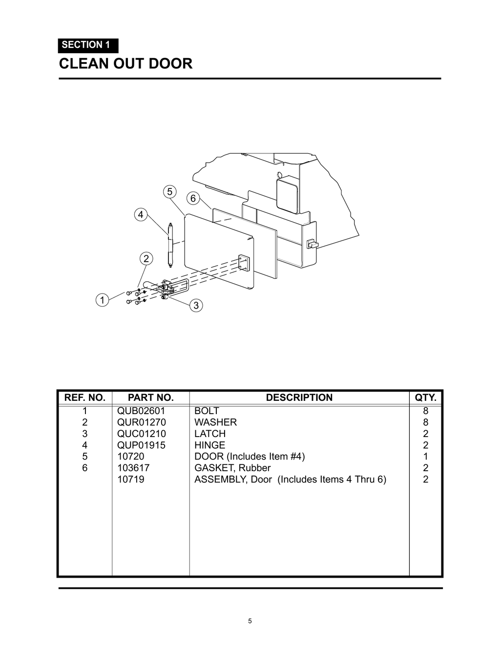 MiniMax - PG 005 - Section 1 - CLEAN OUT DOOR