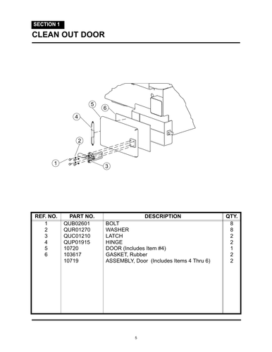 MiniMax - PG 005 - Section 1 - CLEAN OUT DOOR
