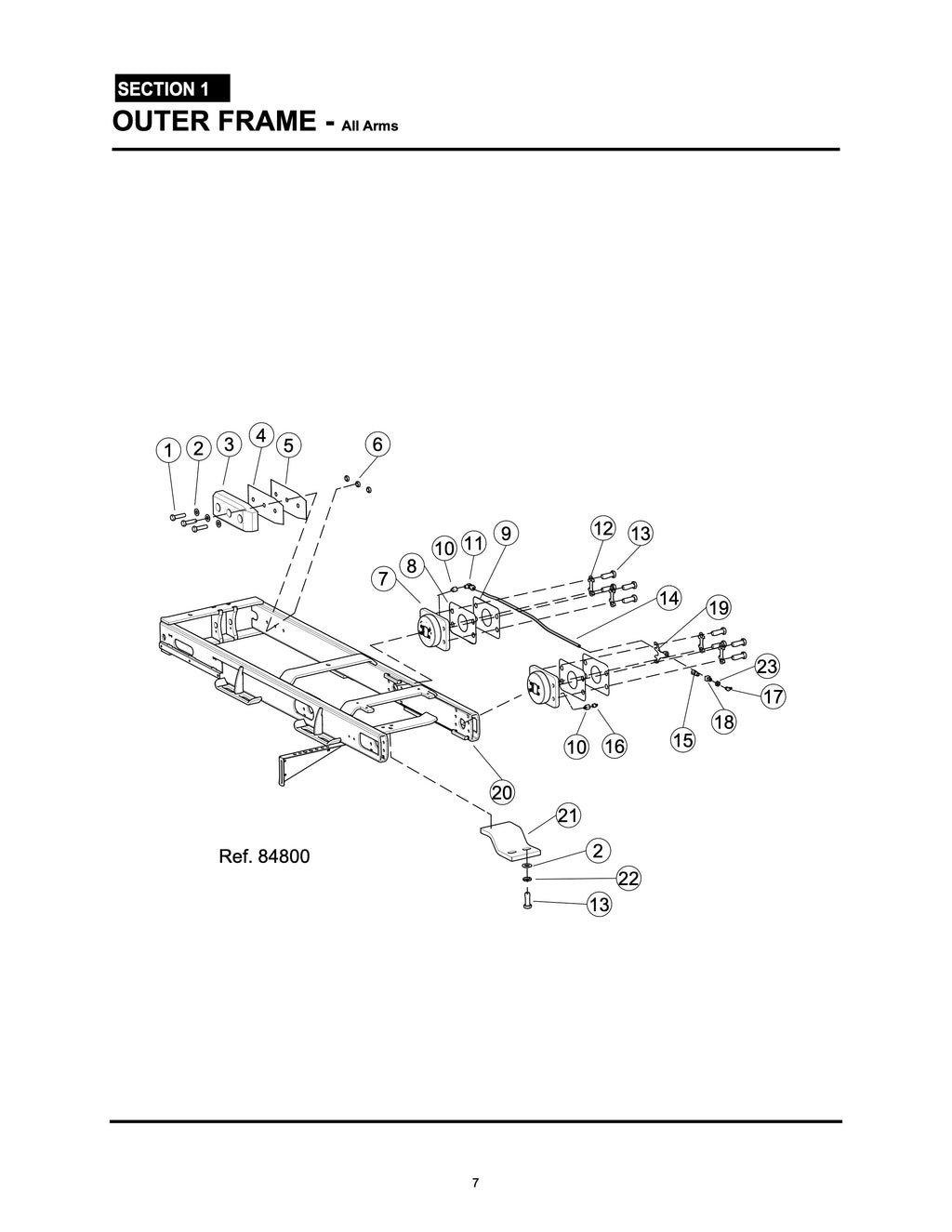 Section 1 - Outer Frame - 84800