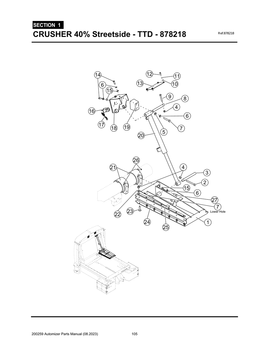 Automizer - PG 105 - Section 1 - CRUSHER 40% STREETSIDE - TTD - 878218