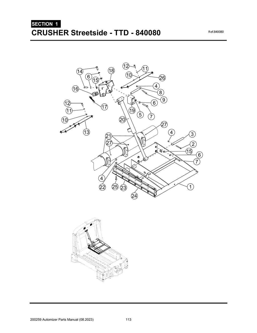 Automizer - PG 113 - Section 1 - CRUSHER Streetside - TTD - 840080