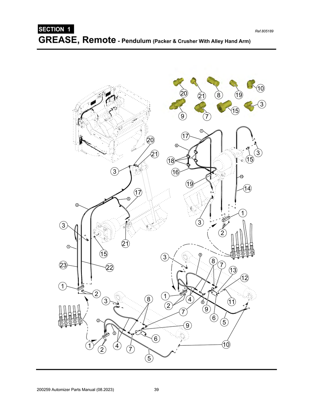 Automizer - PG 039 - Section 1 - GREASE, Remote - Pendulum (Packer & Crusher With Alley Hand Arm)