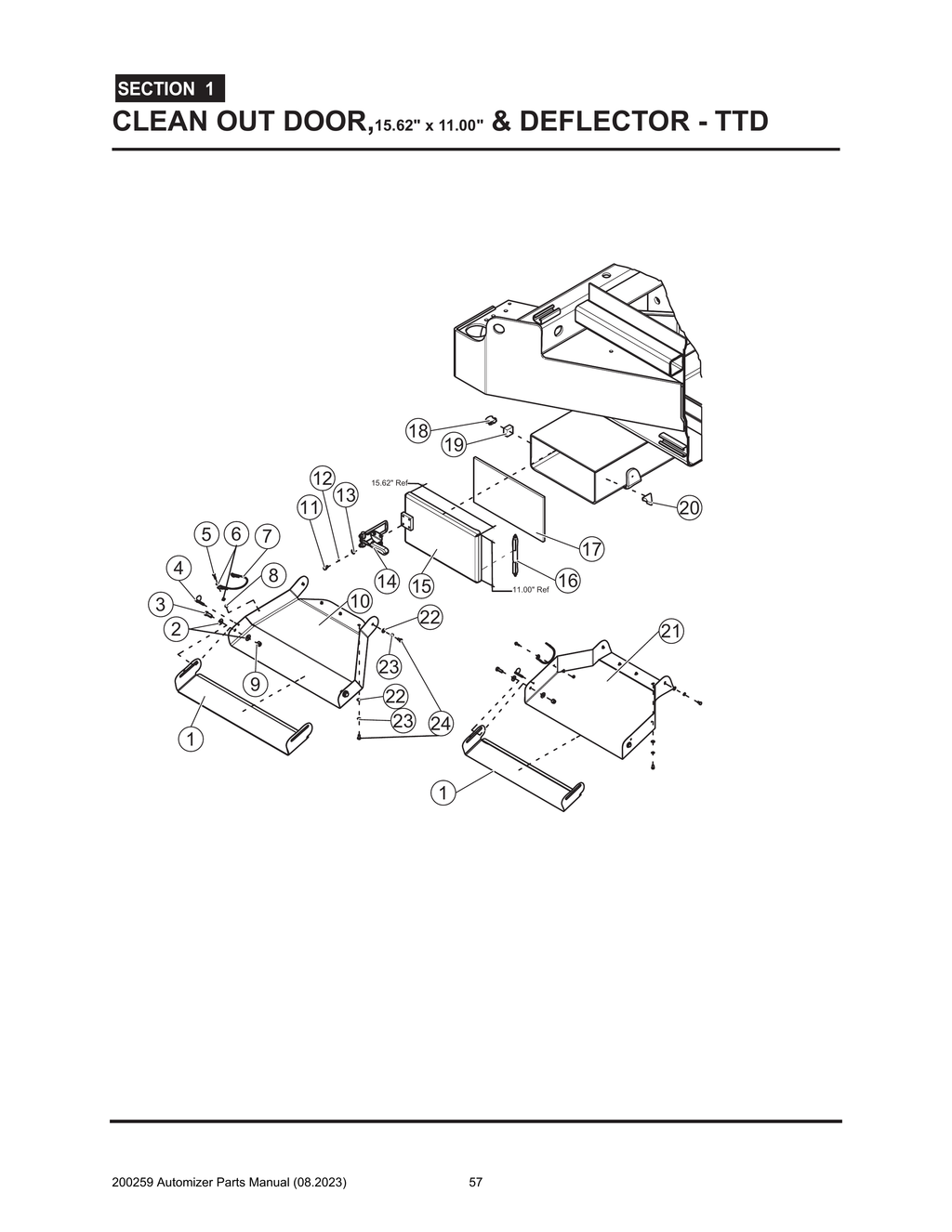 Automizer - PG 057 - Section 1 - CLEAN OUT DOOR, 15.62