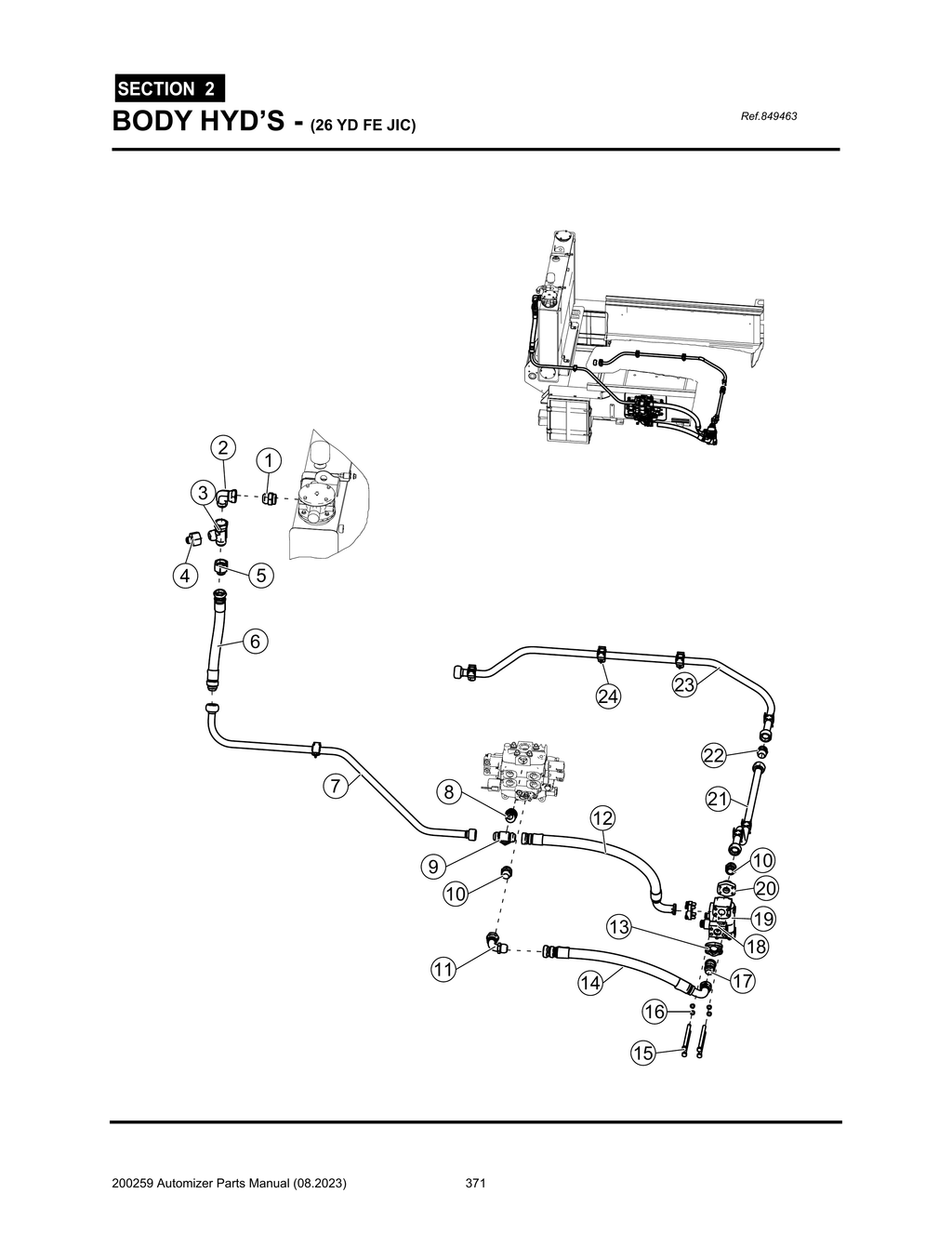 Automizer - PG 371 - Section 2 - BODY HYD’S - (26 YD FE JIC)