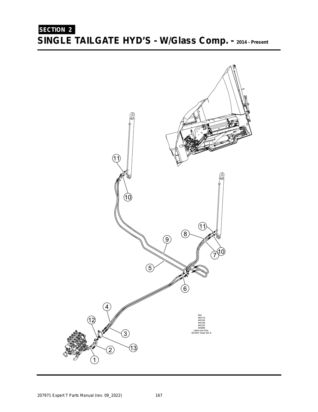 EXPERT - PG 167 - Section 2 - SINGLE TAILGATE HYD’S - W/Glass Comp. - 2014 - Present