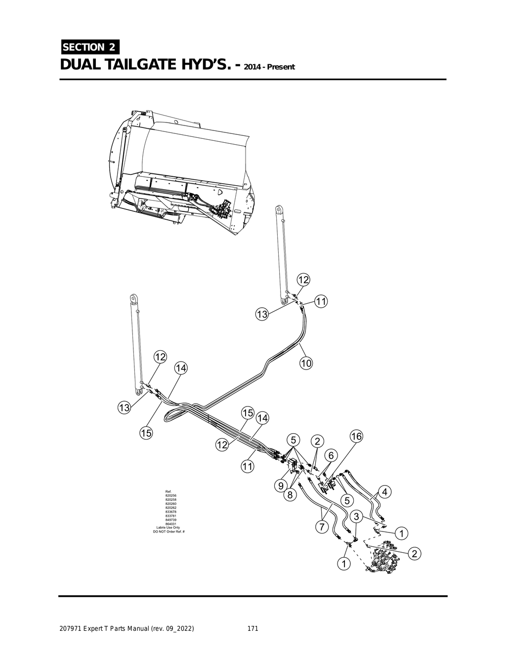 EXPERT - PG 171 - Section 2 - DUAL TAILGATE HYDS. - 2014 - Present