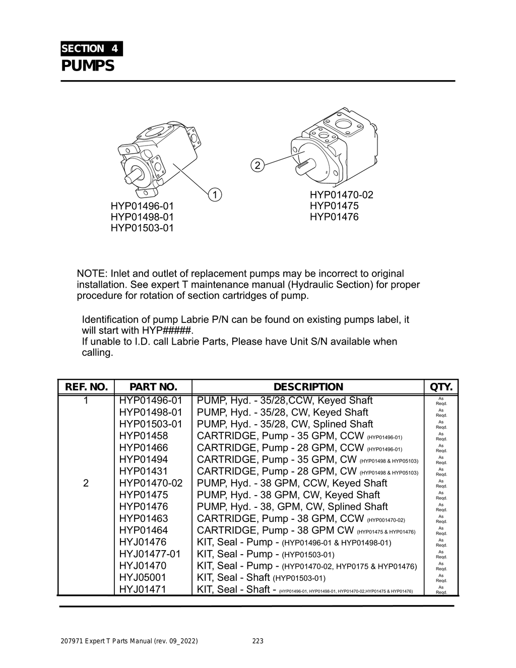 EXPERT - PG 223 - Section 4 - PUMPS