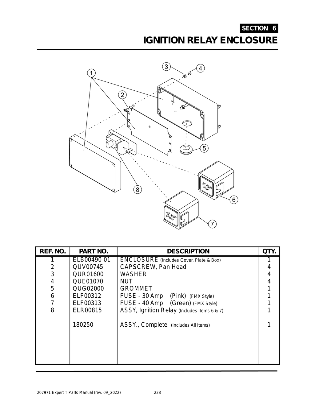 EXPERT - PG 238 - Section 6 - IGNITION RELAY ENCLOSURE