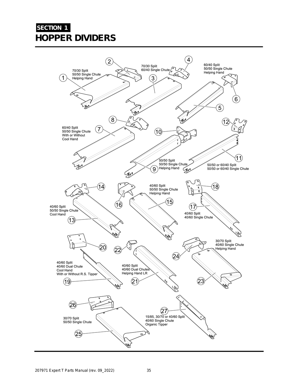 EXPERT - PG 035 - Section 1 - HOPPER DIVIDERS