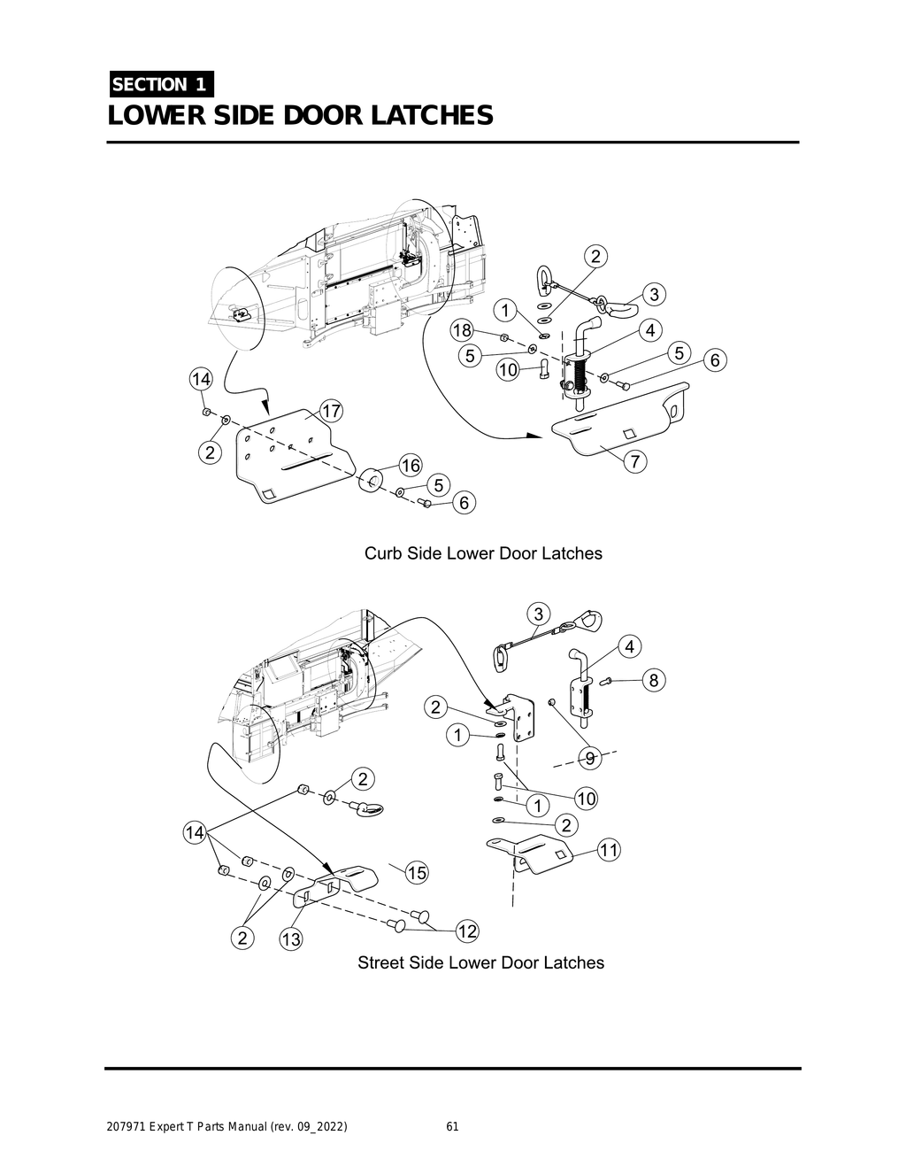 EXPERT - PG 061 - Section 1 - LOWER SIDE DOOR LATCHES