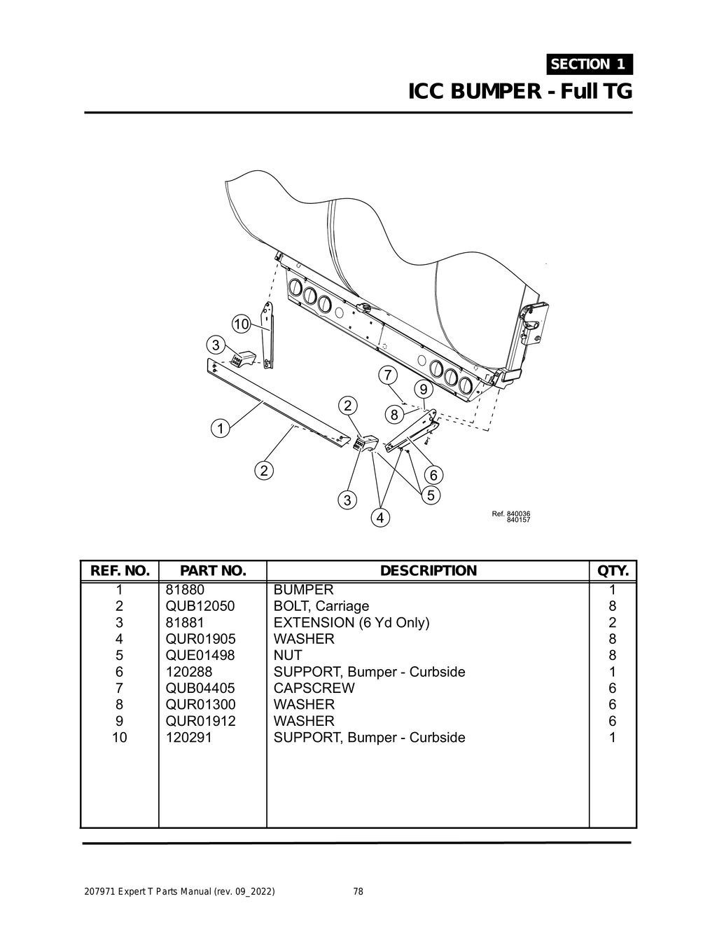 EXPERT - PG 078 - Section 1 - ICC BUMPER - Full TG