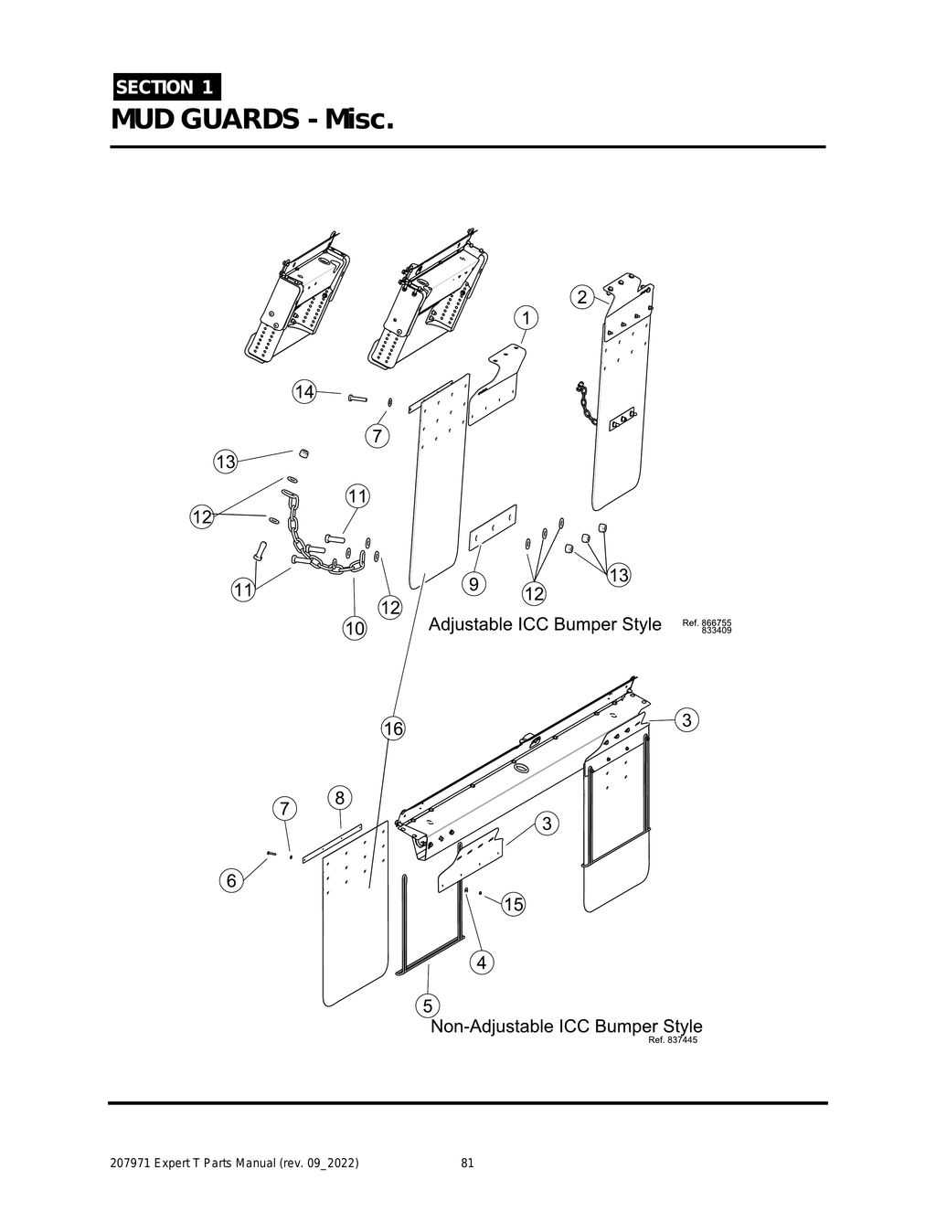 EXPERT - PG 081 - Section 1 - MUD GUARDS - Misc.