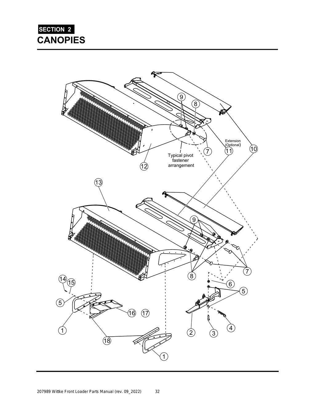 Wittke - All Models - PG 032 - Section 2 - CANOPIES