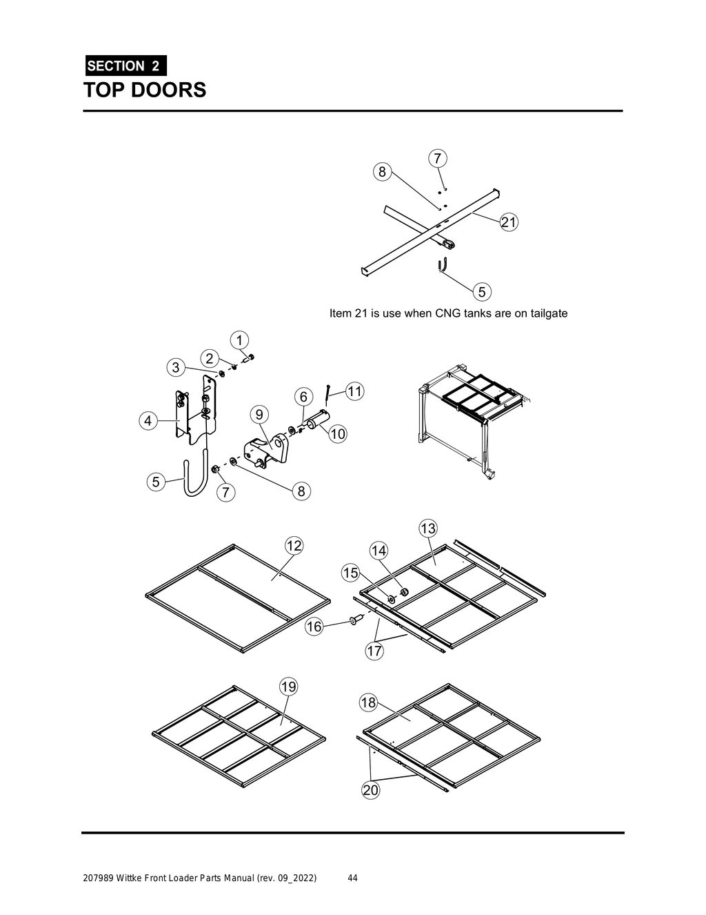 Wittke - All Models - PG 044 - Section 2 - TOP DOORS