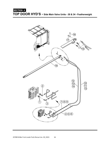 Wittke - Featherweight - PG 064 - Section 4 - TOP DOOR HYD’S - Side Main Valve Units - 30 & 34