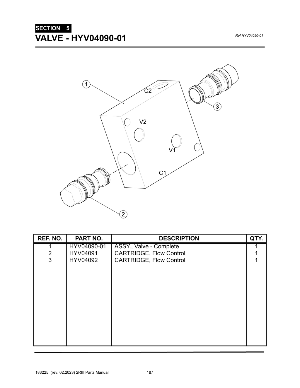 2R-III - PG 187 - SECTION 5 - VALVE - HYV04090-01