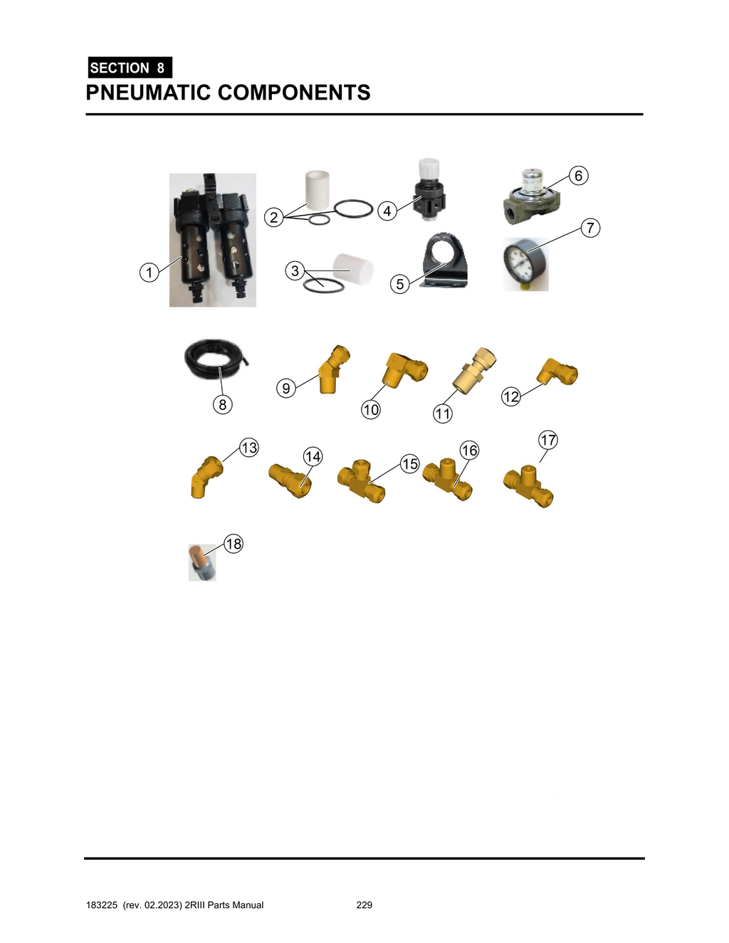 2R-III - PG 229 - SECTION 8 - PNEUMATIC COMPONENTS