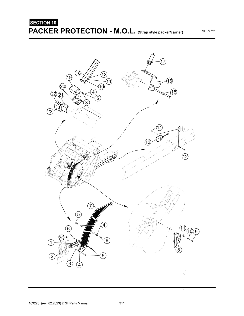 2R-III - PG 311 - SECTION 10 - PACKER PROTECTION - M.O.L. (Strap style packer/carrier)