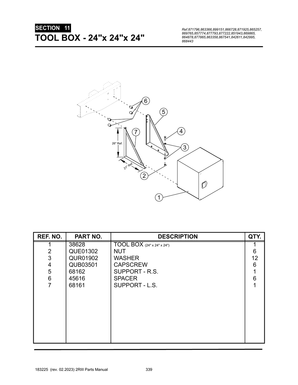 2R-III - PG 339 - SECTION 11 - TOOL BOX - 24