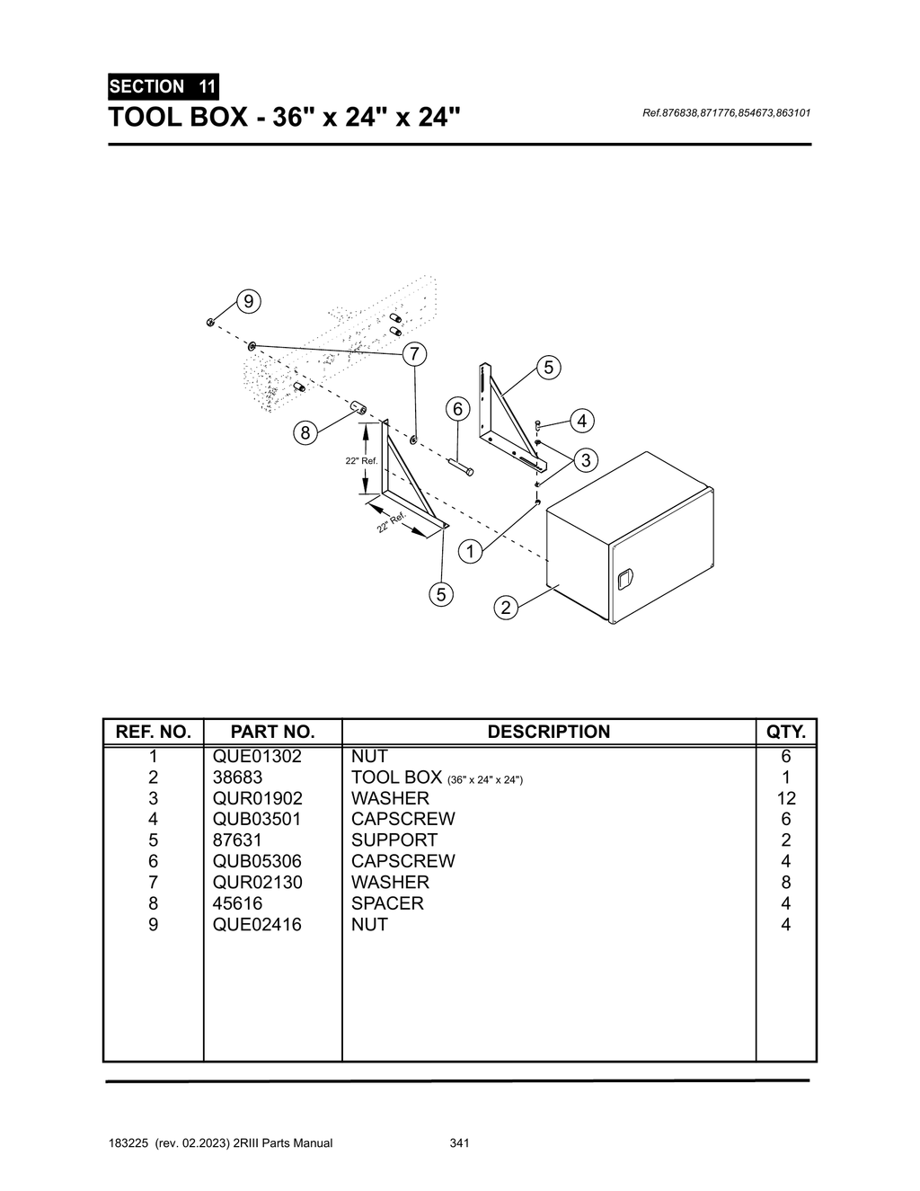 2R-III - PG 341 - SECTION 11 - TOOL BOX - 36