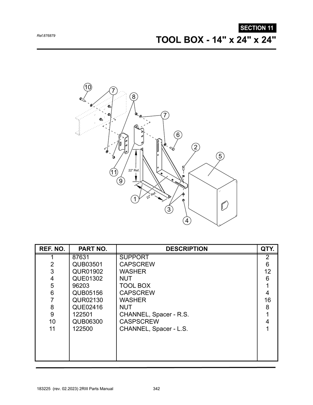 2R-III - PG 342 - SECTION 11 - TOOL BOX - 14