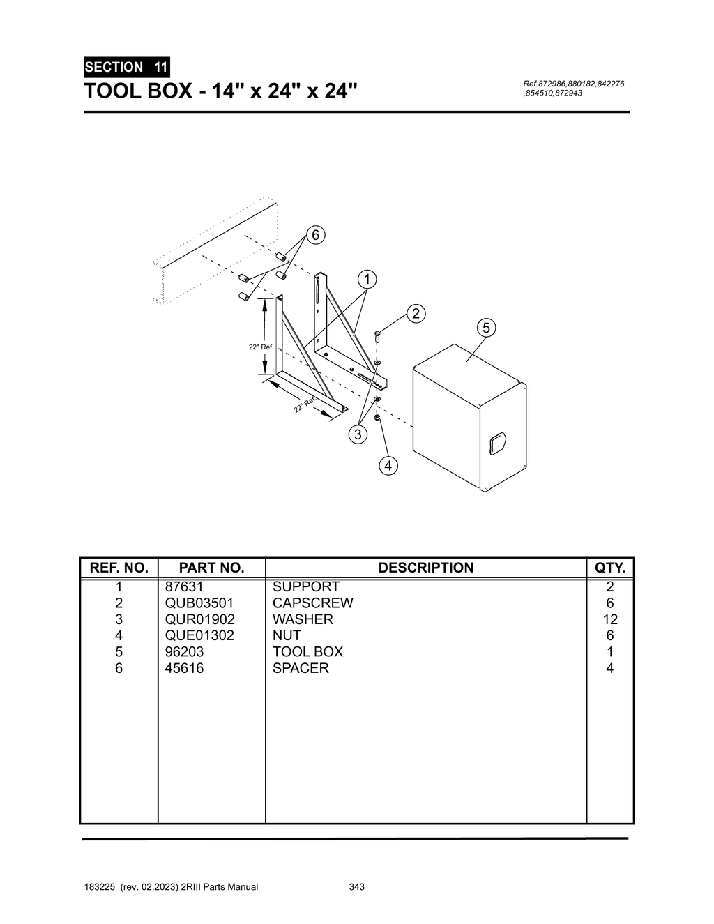 2R-III - PG 343 - SECTION 11 - TOOL BOX - 14