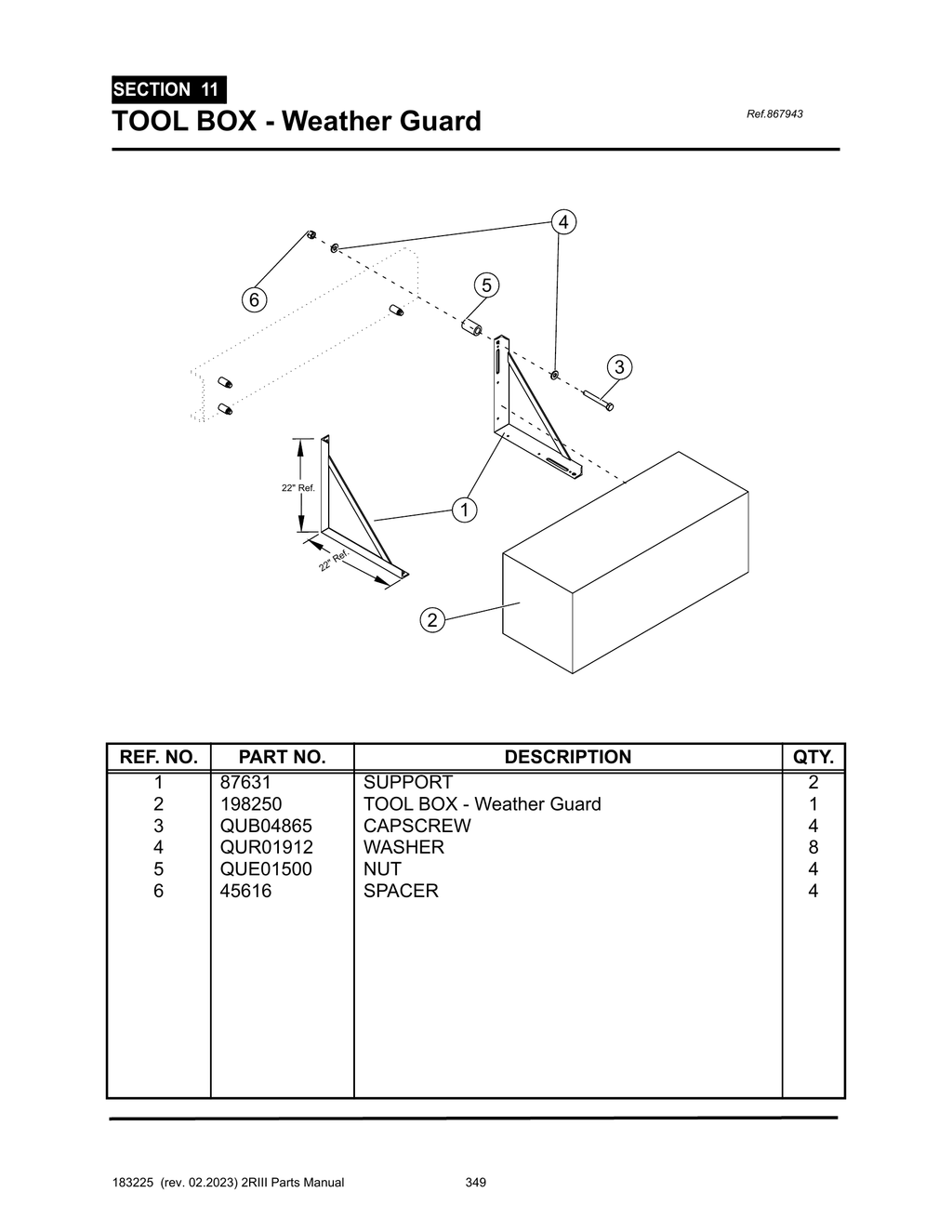 2R-III - PG 349 - SECTION 11 - TOOL BOX - Weather Guard