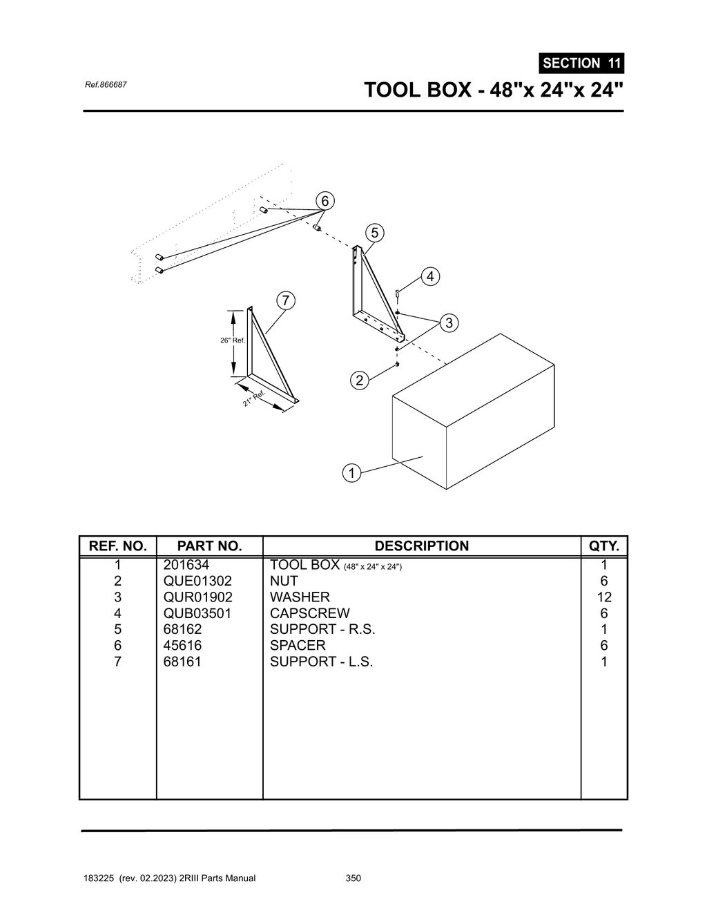 2R-III - PG 350 - SECTION 11 - TOOL BOX - 48