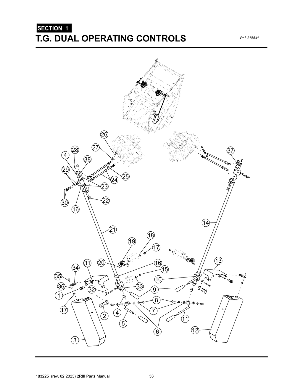 2R-III - PG 053 - SECTION 1 - T.G. DUAL OPERATING CONTROLS