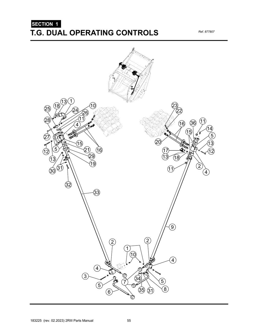 2R-III - PG 055 - SECTION 1 - T.G. DUAL OPERATING CONTROLS