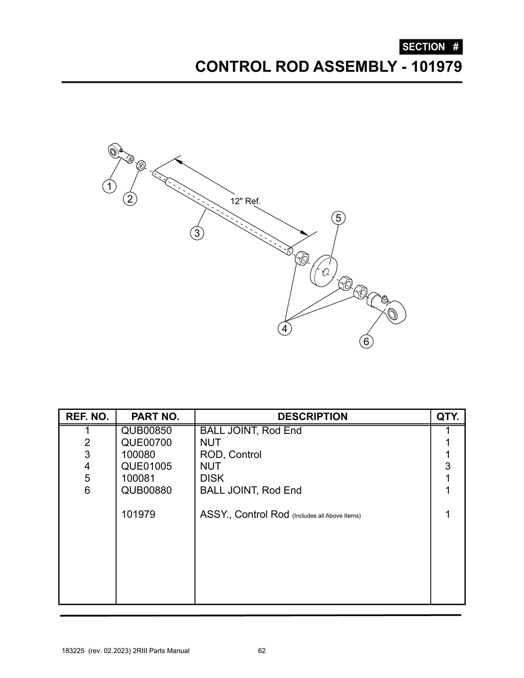 2R-III - PG 062 - SECTION 1 - CONTROL ROD ASSEMBLY - 101978