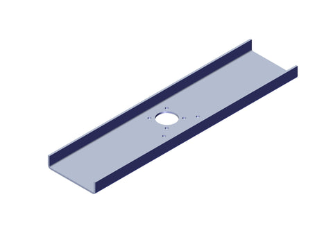 IILLUSTRATIVE IMAGE OF BRACKET, COUPLER ROD FOR THRU SHAFT MOTOR 1" X 12" ROD