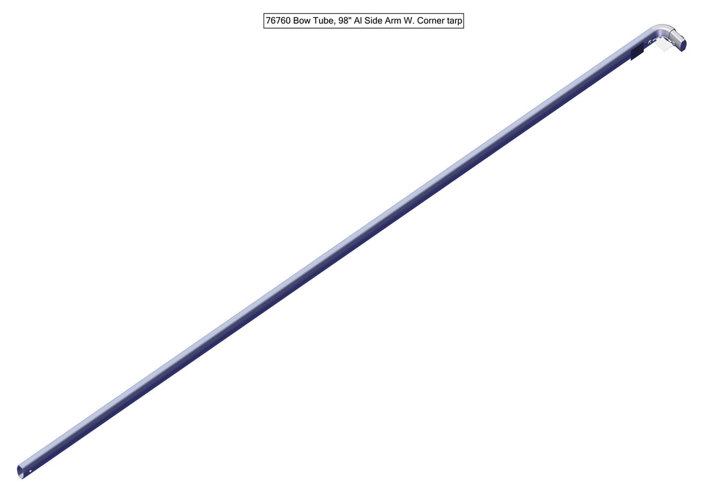 IILLUSTRATIVE IMAGE OF BOW TUBE, 98" SIDE ARM W/ 90 CORNER