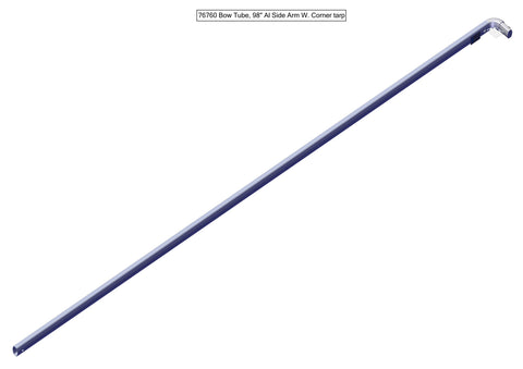 IILLUSTRATIVE IMAGE OF BOW TUBE, 98" SIDE ARM W/ 90 CORNER