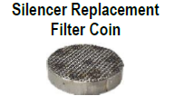 Silencer Replacement Filter Coin (127-636)