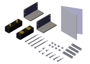 IILLUSTRATIVE IMAGE OF CONTACT PLATE, SET w/STEEL MOUNTS
