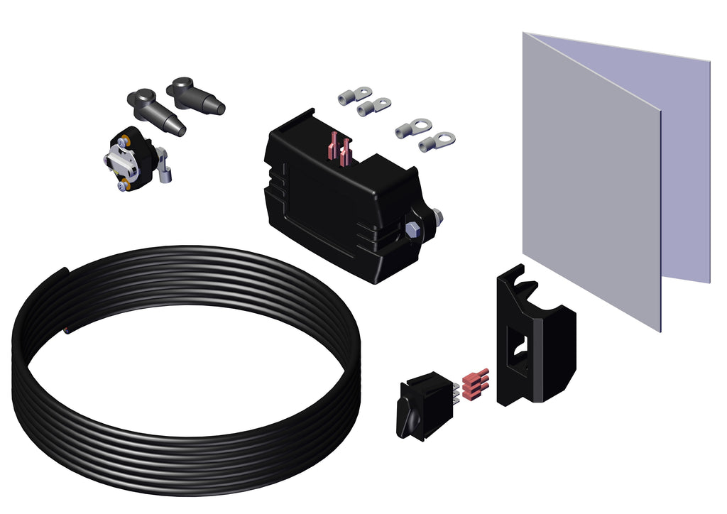 IILLUSTRATIVE IMAGE OF ELECTRIC KIT, WEATHER PROOF HD ROTARY SWITCH & 35AMP MANUAL RESET BREAKER