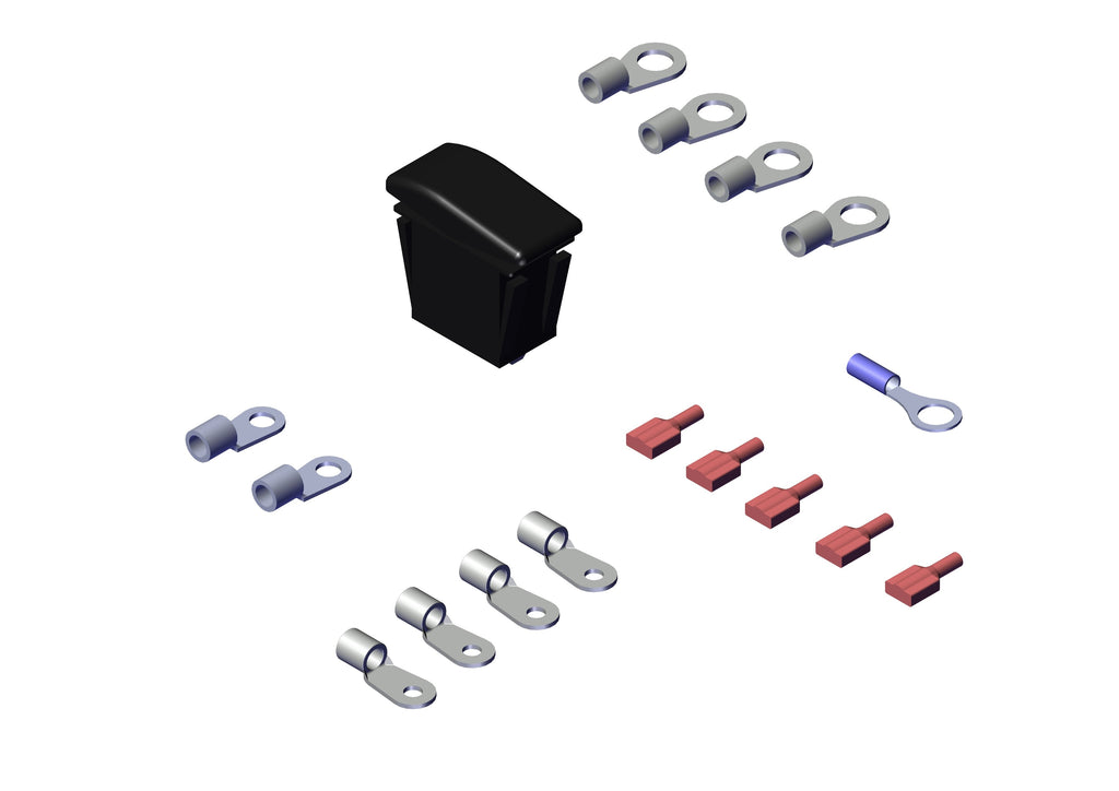 IILLUSTRATIVE IMAGE OF SWITCH KIT, ROCKER w/TERMINALS
