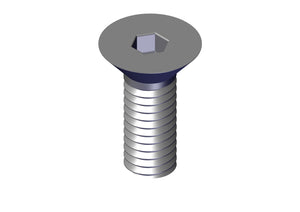 IILLUSTRATIVE IMAGE OF SCREW, B 5/16" X 7/8" FLAT HEAD SOCKET CAP SCREW ALLOY