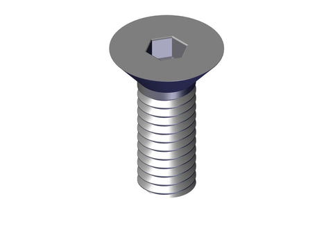 IILLUSTRATIVE IMAGE OF SCREW, B 5/16" X 7/8" FLAT HEAD SOCKET CAP SCREW ALLOY