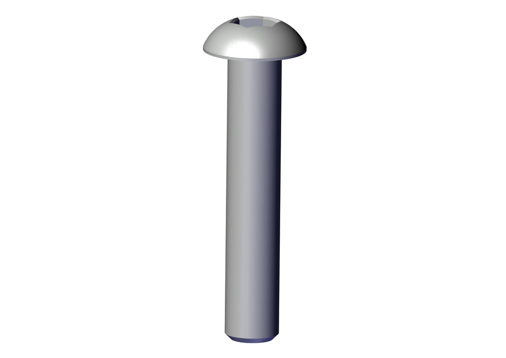 IILLUSTRATIVE IMAGE OF BOLT, 10-24 X 1" BUTTON HEAD