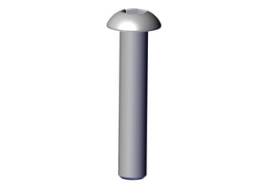 IILLUSTRATIVE IMAGE OF BOLT, 10-24 X 1" BUTTON HEAD