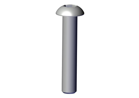 IILLUSTRATIVE IMAGE OF BOLT, 10-24 X 1" BUTTON HEAD