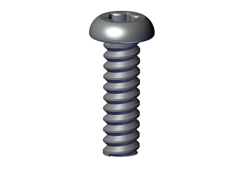 IILLUSTRATIVE IMAGE OF BOLT, 5/16" X 1" BOSSCREW THREAD TROX BUTTON HEAD CHAMFER POINT