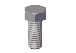 IILLUSTRATIVE IMAGE OF BOLT, 3/8" X 7/8" HEX HEAD