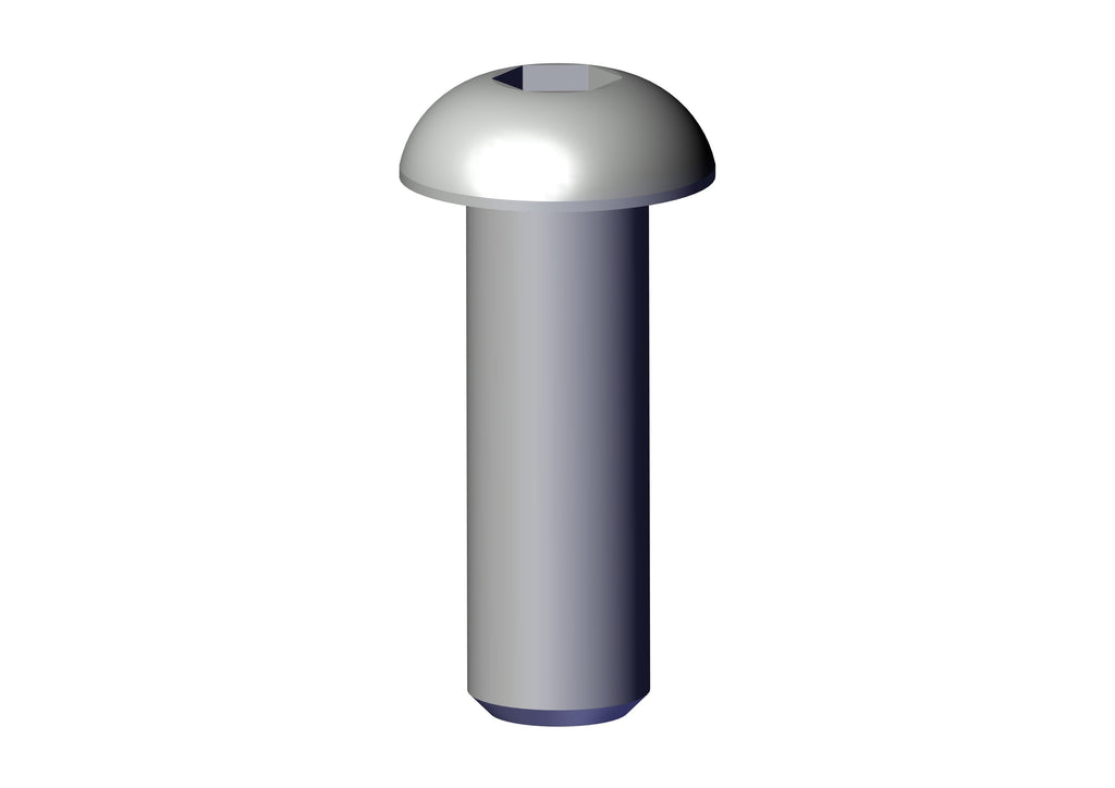 IILLUSTRATIVE IMAGE OF BOLT, 1/2" X 1-1/2" BUTTON HEAD