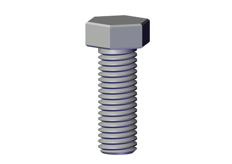 IILLUSTRATIVE IMAGE OF BOLT, 5/8" X 1-3/4" BOLT ZINC